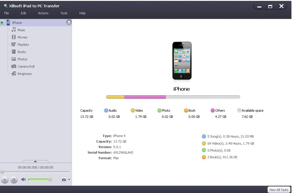 Xilisoft iPad to PC Transfer