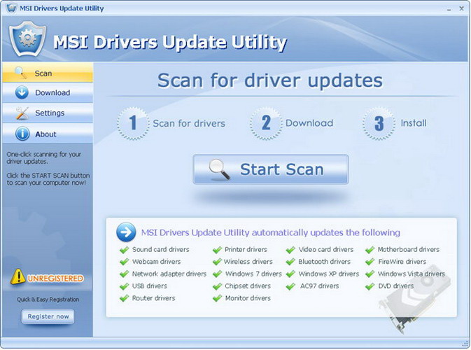 MSI Drivers Update Utility