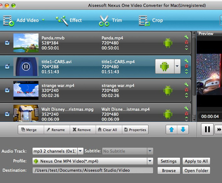 Aiseesoft Nexus One Video Converter for Mac