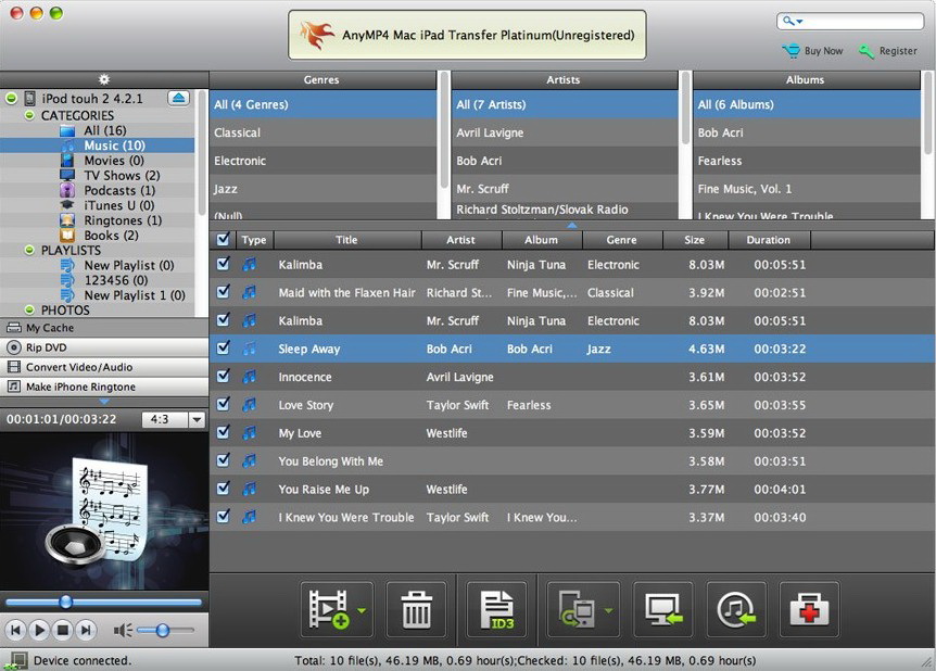 AnyMP4 Mac iPad Transfer Platinum