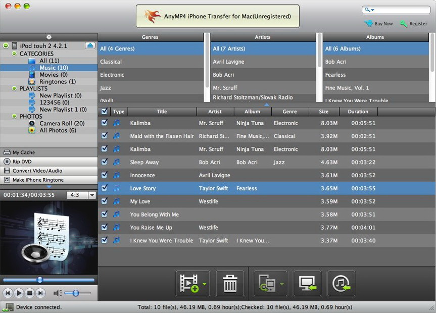 AnyMP4 iPhone Transfer for Mac