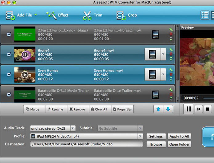 Aiseesoft WTV Converter for Mac