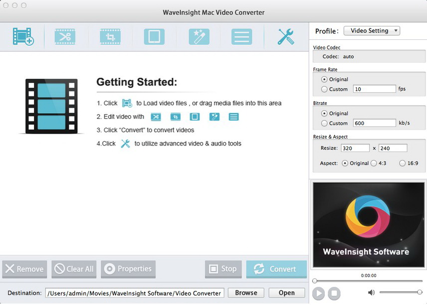 WaveInsight Video Converter for Mac