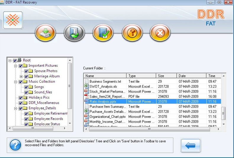 FAT data restore