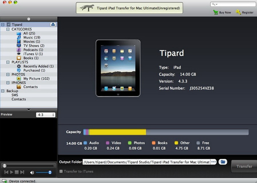 Tipard iPad Transfer for Mac Ultimate