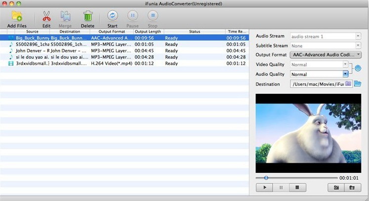 iFunia AudioConverter for Mac