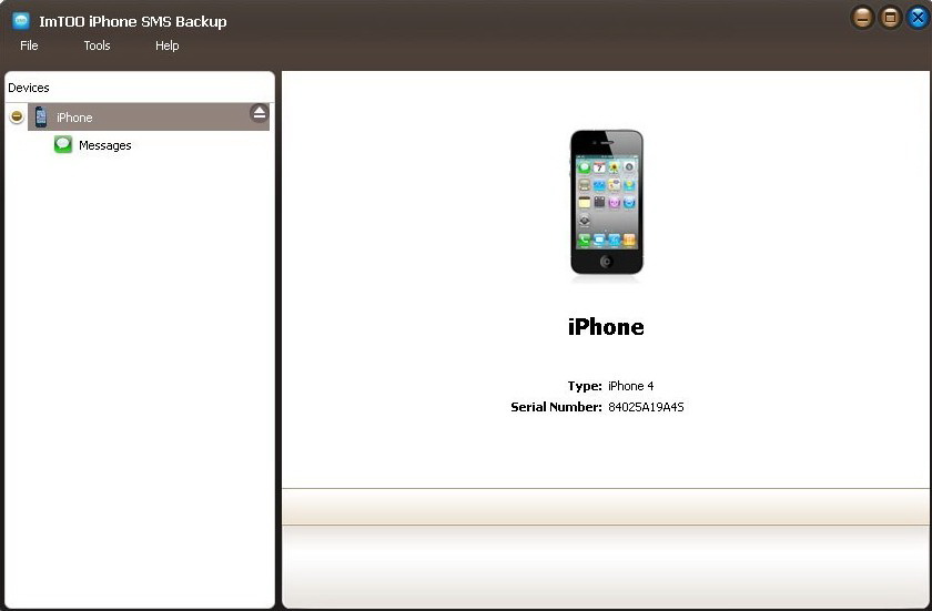 ImTOO iPhone SMS Backup