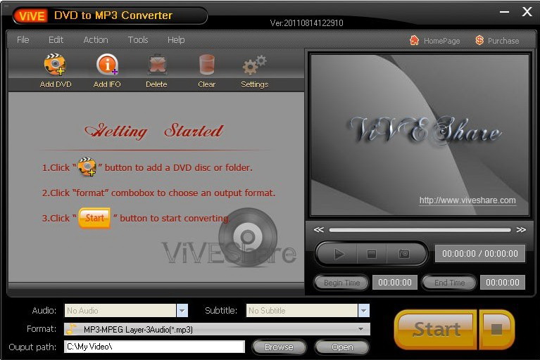 ViVE DVD to MP3 Converter