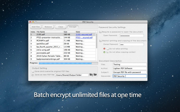 PDF Secuity For Mac