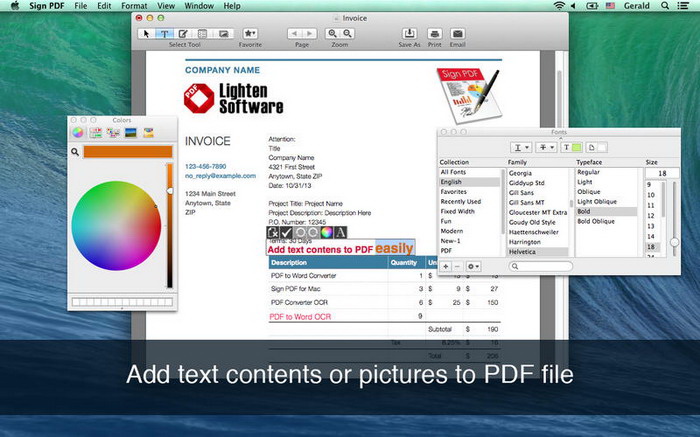 Sign PDF for Mac