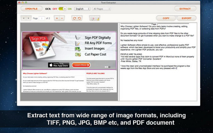 Text Extractor For Mac
