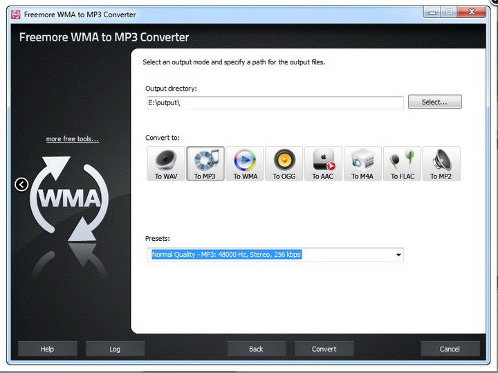 Freemore WMA to MP3 Converter