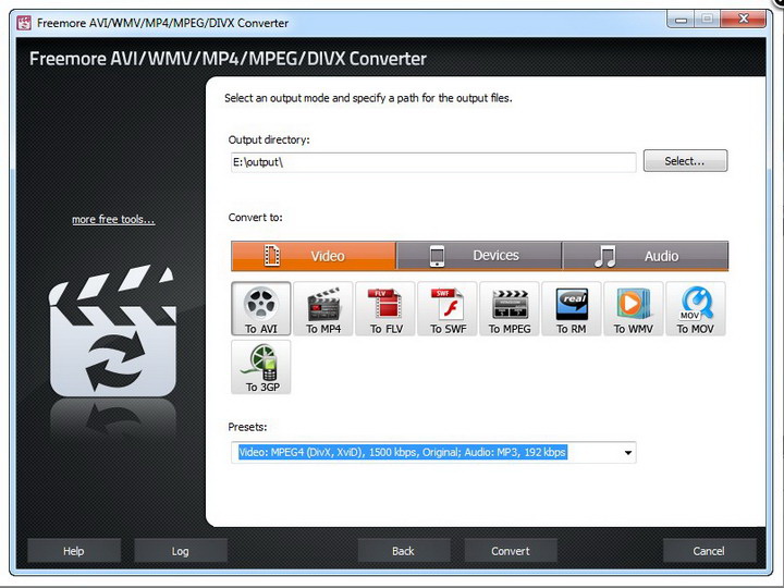 Freemore AVI/WMV/MP4/MPEG/DIVX Converter