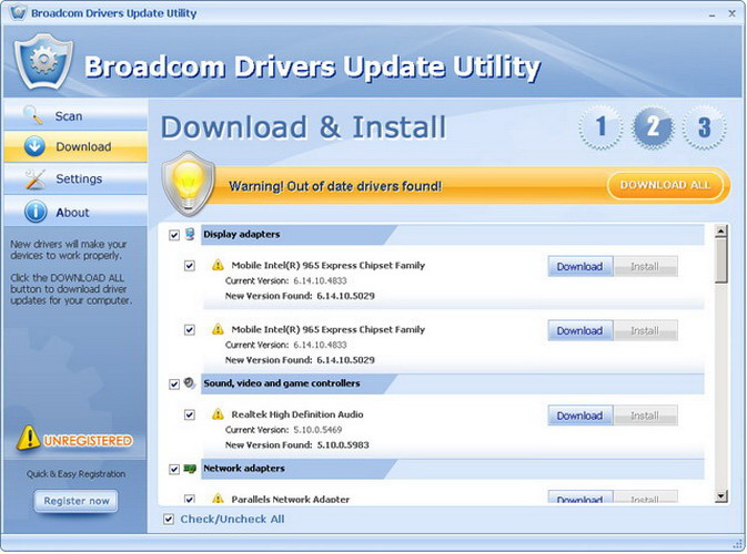 Broadcom Drivers Update Utility