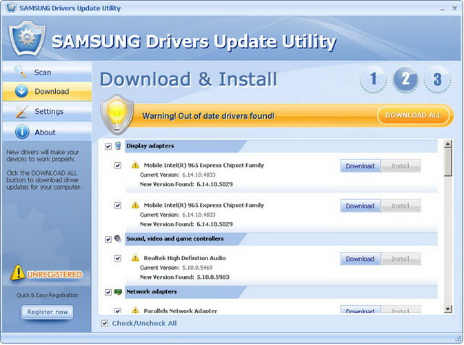 SAMSUNG Drivers Update Utility