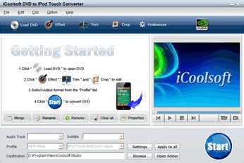 iCoolsoft DVD to iPod Touch Converter