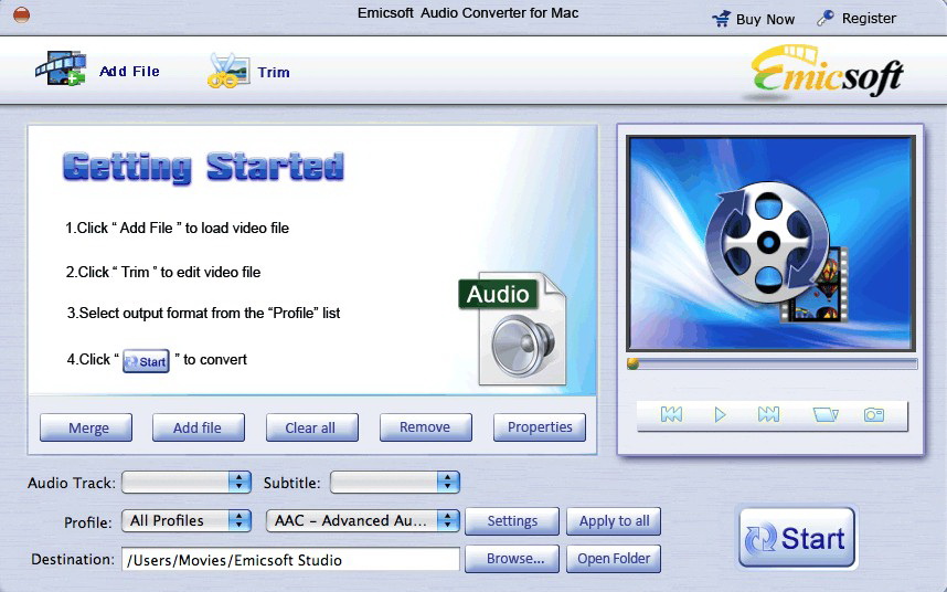 Emicsoft Audio Converter for Mac