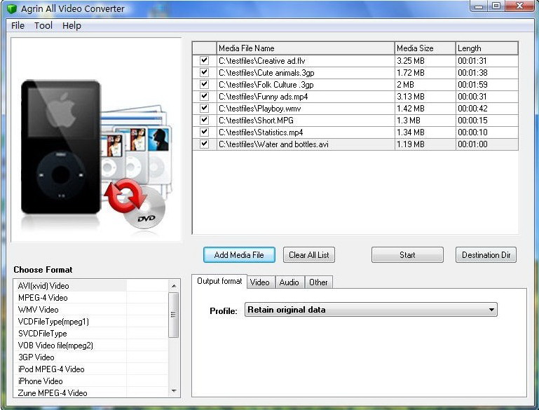 Agrin Free All Video Converter