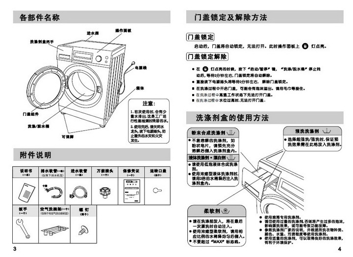 三洋滚筒洗衣机教程图片