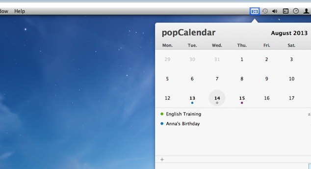 popCalendar For Mac