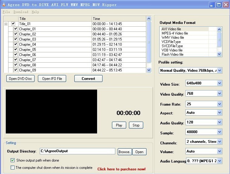 Agree DVD to DIVX AVI FLV WMV Ripper