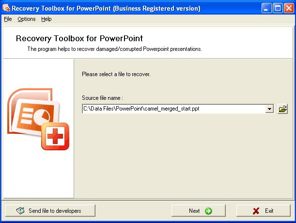 Recovery Toolbox for PowerPoint