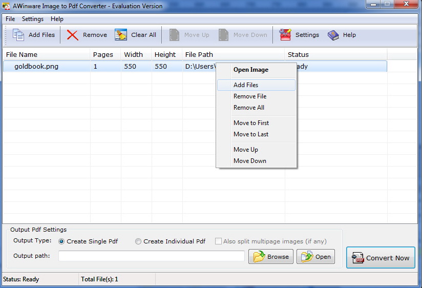 AWinware Image to PDF Converter