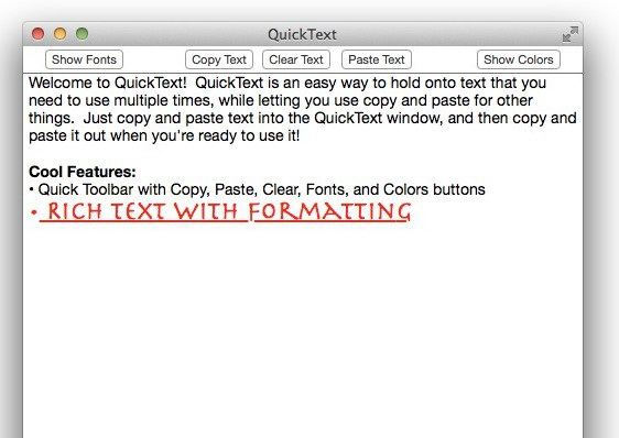 QuickText For Mac