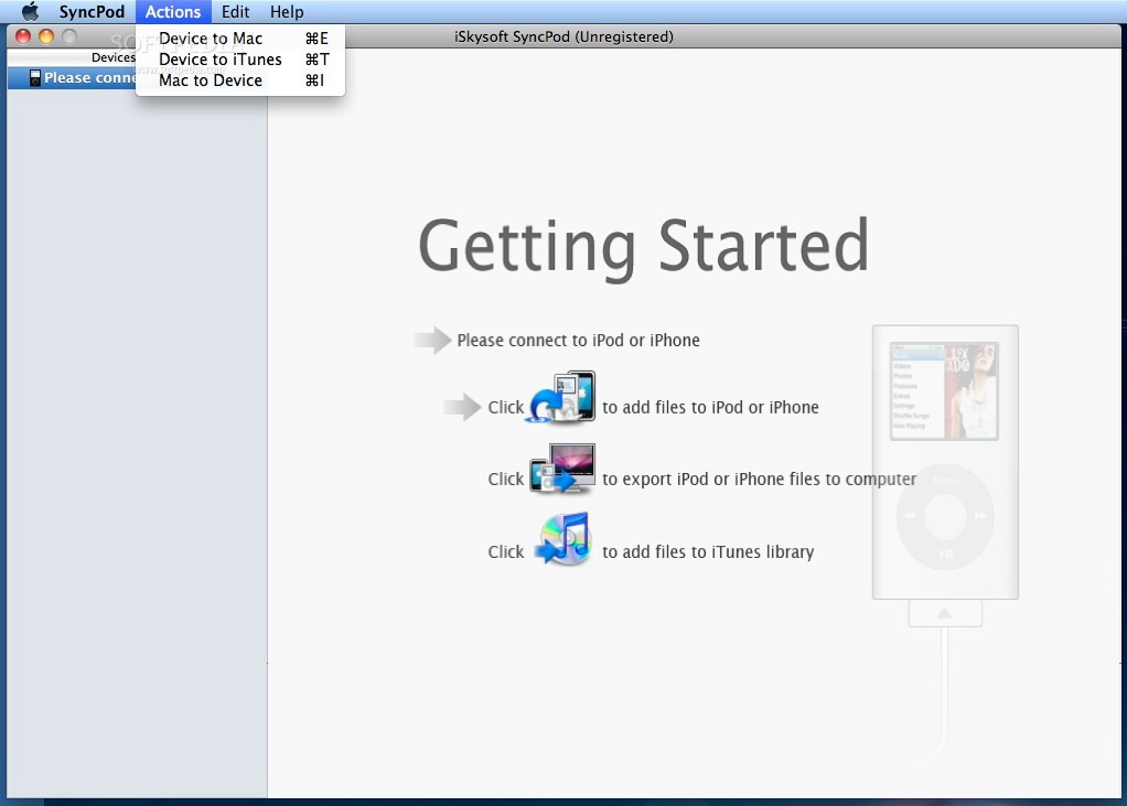 iSkysoft SyncPod For Mac