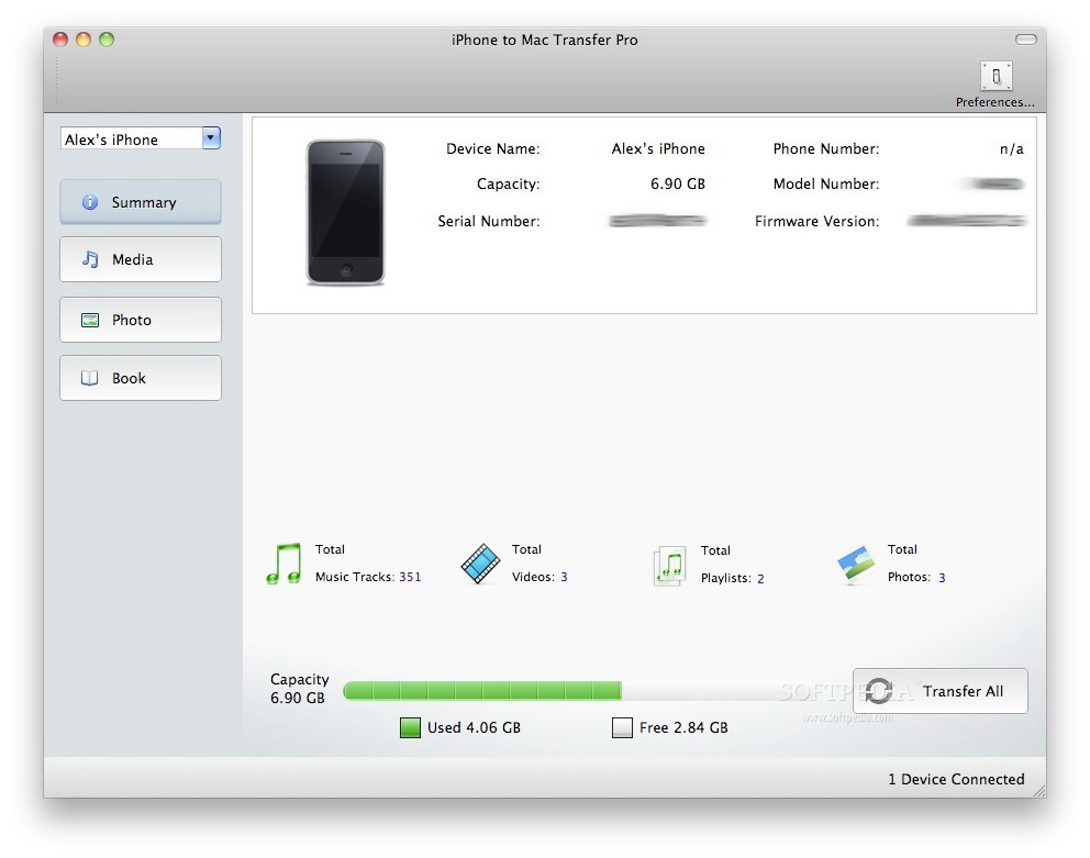 iDeerApp iPhone to Mac Transfer Pro