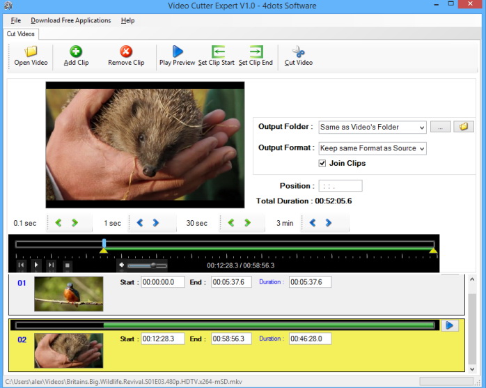 Free Video Cutter Expert