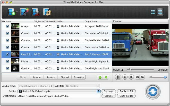 Tipard iPad 3 Video Converter for Mac