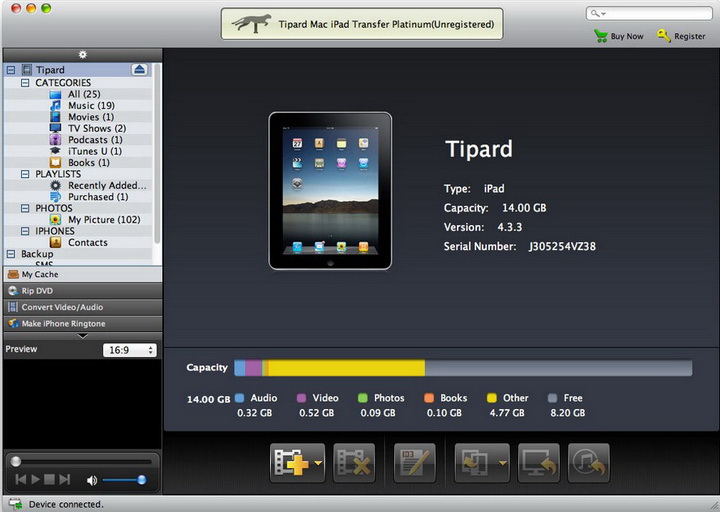 Tipard Mac iPad Transfer Platinum