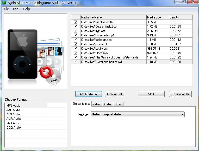 Agrin All to Mobile Ringtone Converter