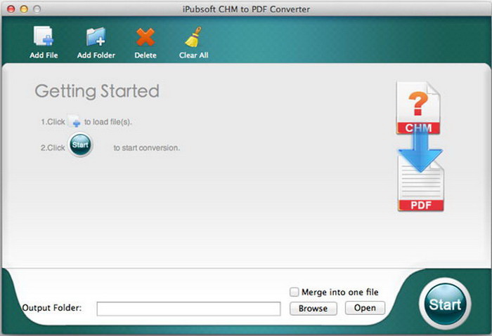 iPubsoft CHM to PDF Converter for Mac