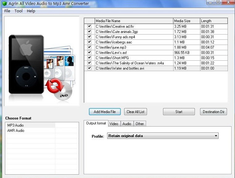 Agrin All Video Audio to Mp3 Converter