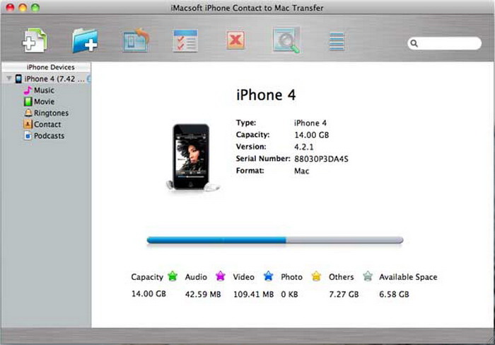 iPhone Contact to Mac Transfer For Mac