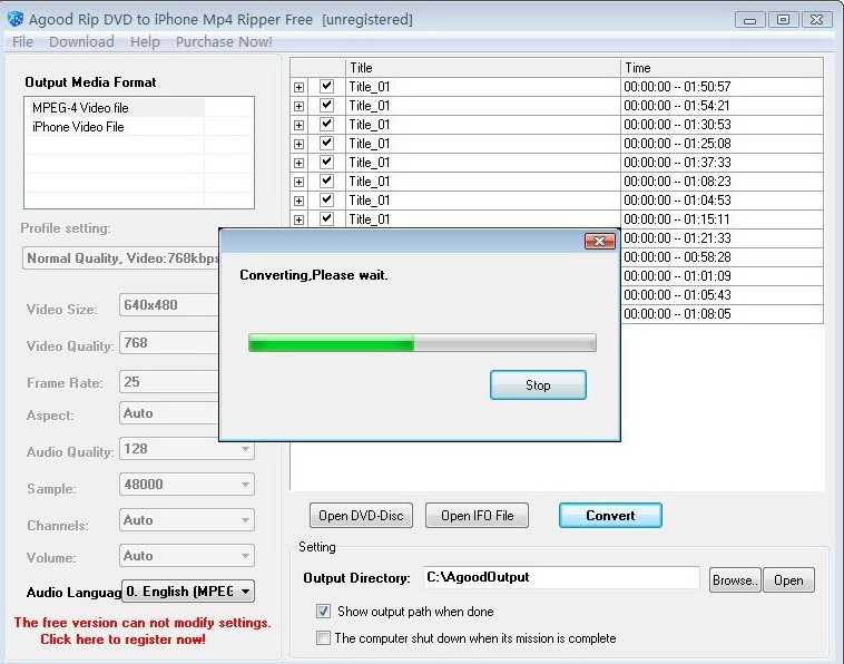 Agood Rip DVD to iPhone Mp4 Ripper Free