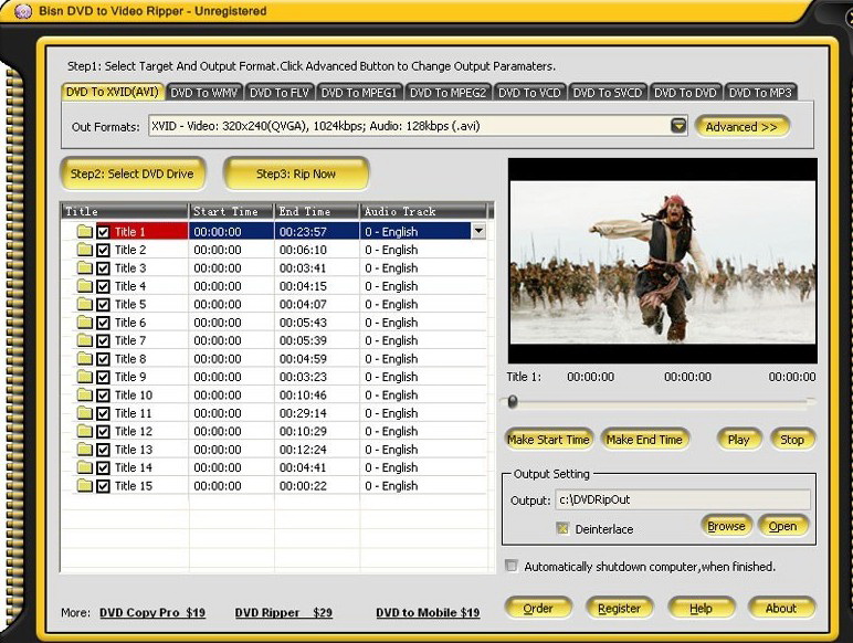 Bisn DVD to Video Ripper