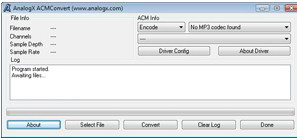 AnalogX ACM Convert