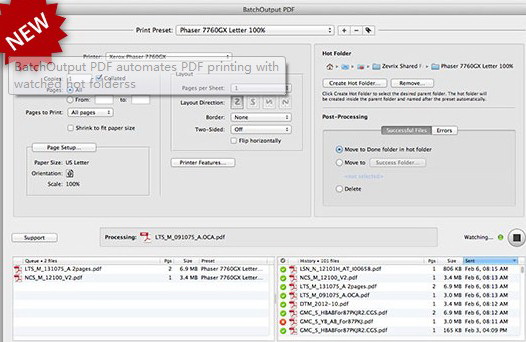 BatchOutput PDF Server For Mac