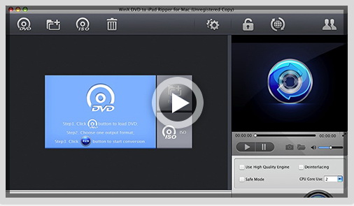 WinX DVD to iPad Ripper For Mac