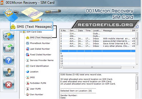 Sim Card Restore