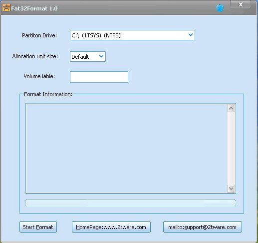 2Tware Fat32Format