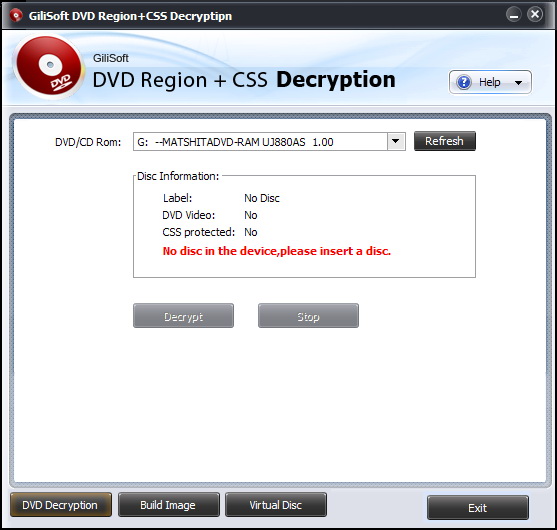 GiliSoft DVD Region CSS Decryption