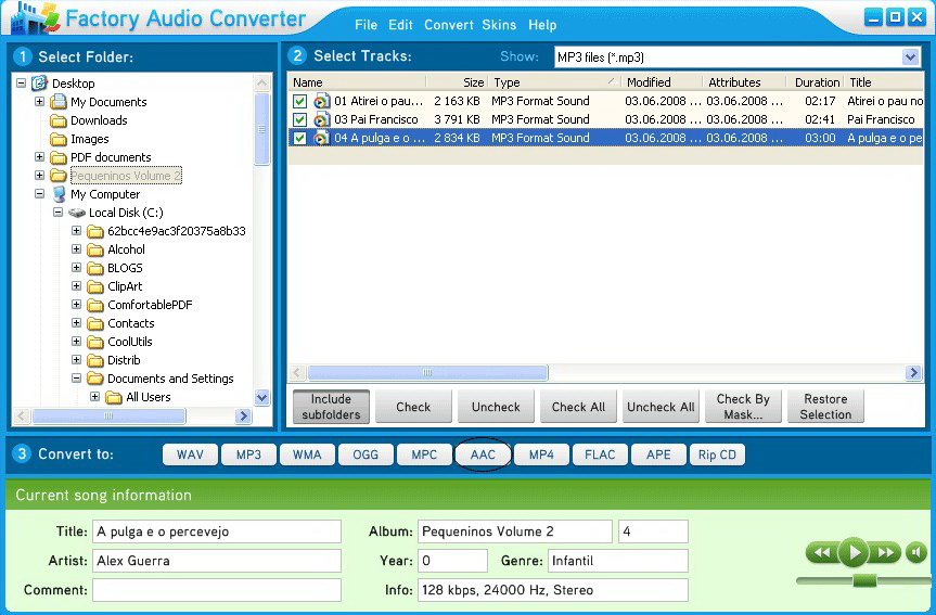 Factory Audio MP3 Converter