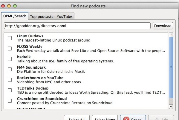 gPodder For Mac