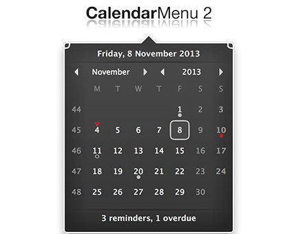 CalendarMenu For Mac