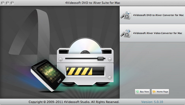 4Videosoft DVD to iRiver Suite for Mac