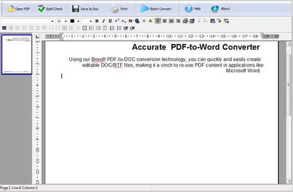 Boxoft PDF to Word